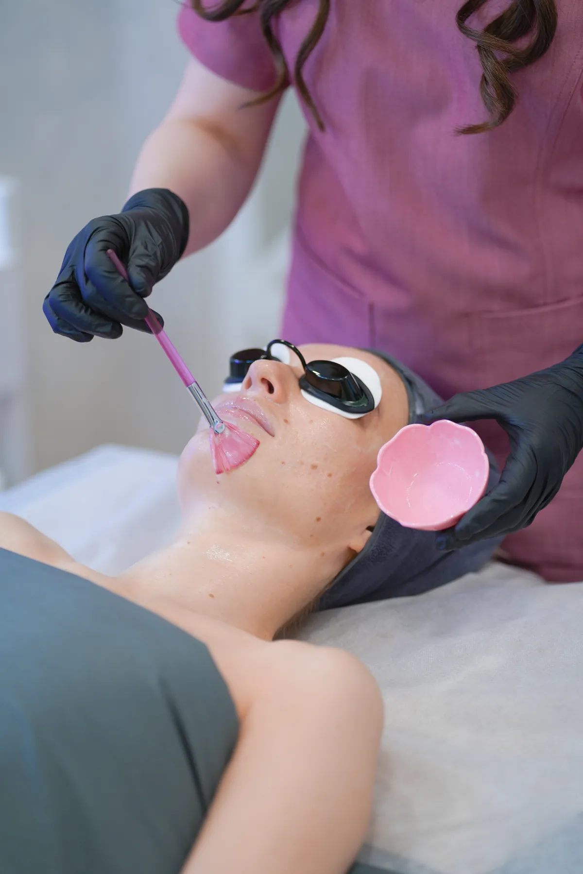 Chemical Peel treatment at the Staten Island studio